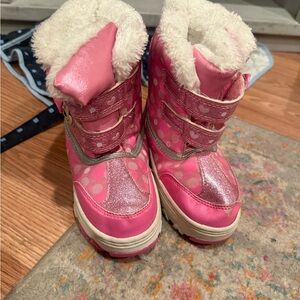 Pink Kids Winter Boots